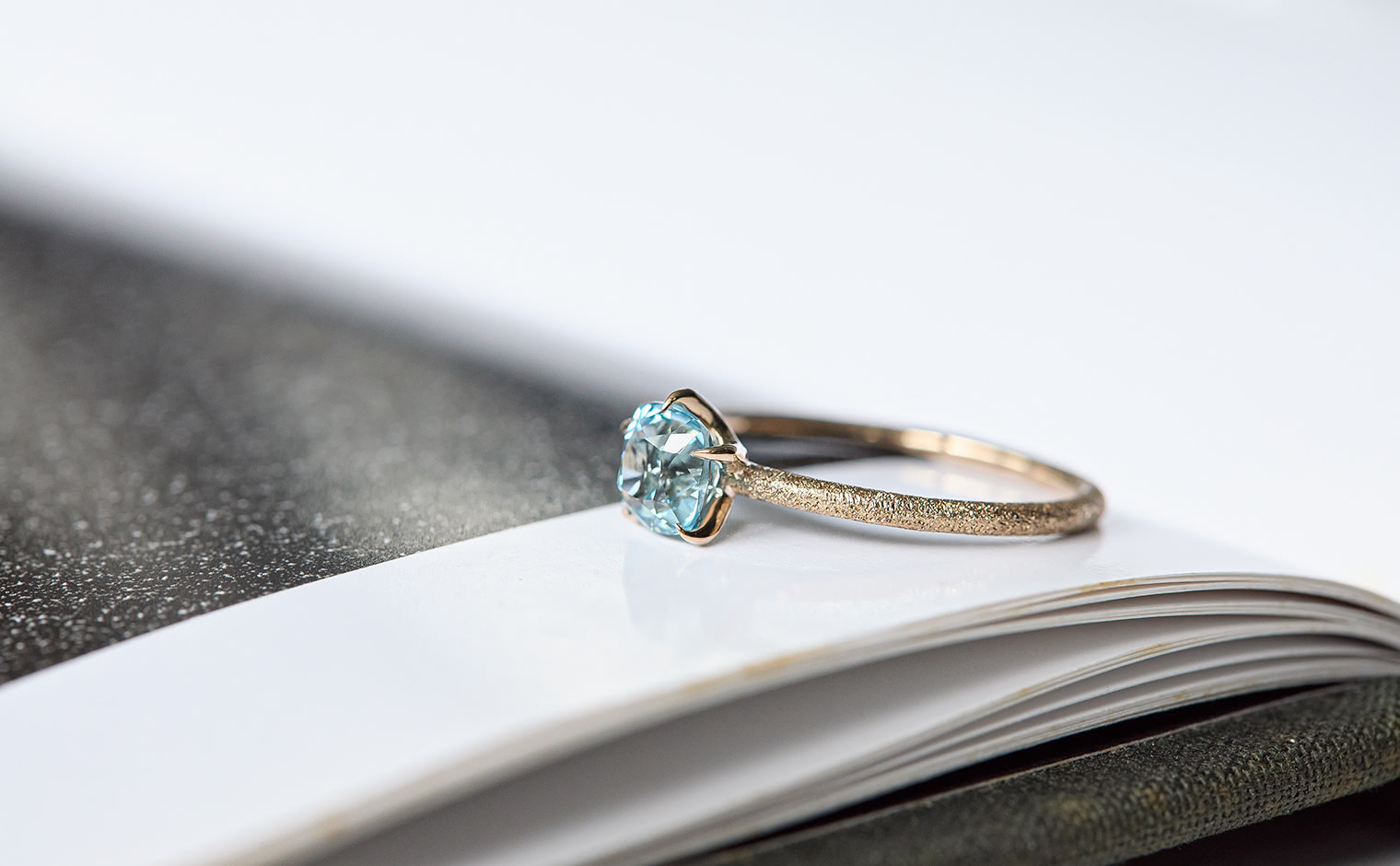 Stardust Ring-Aquamarine