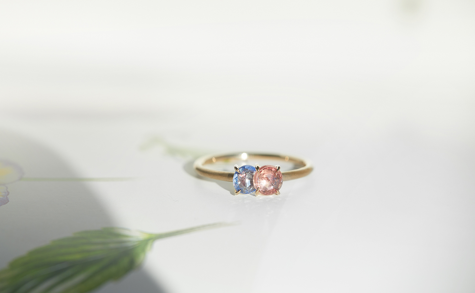 Calyx Ring-Pink & Purple Sapphire