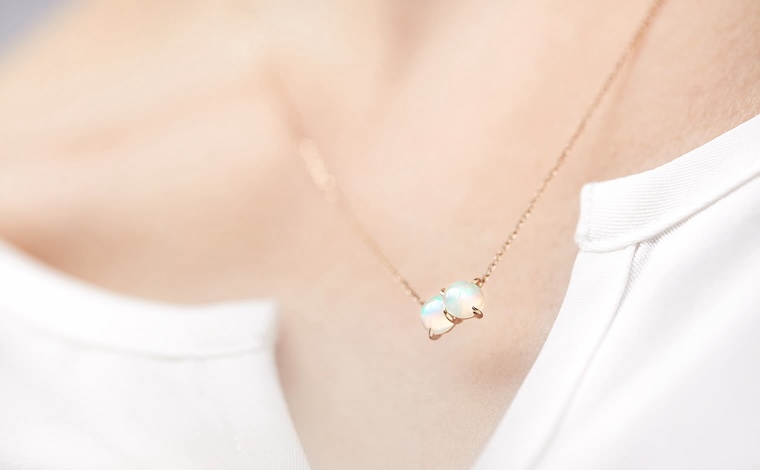 Calyx Necklace-Opal