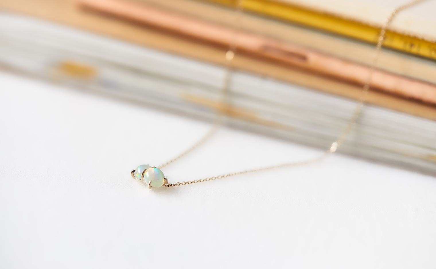 Calyx Necklace-Opal