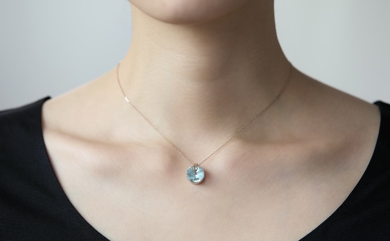 Frost Necklace-Aquamarine