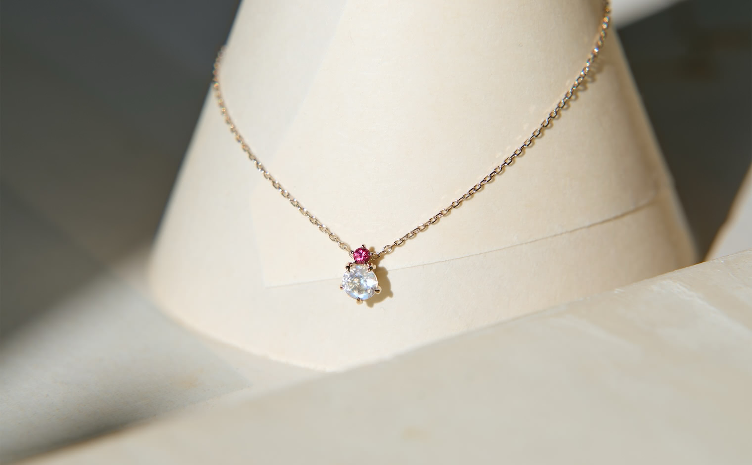 Full Moon Necklace-Spinel