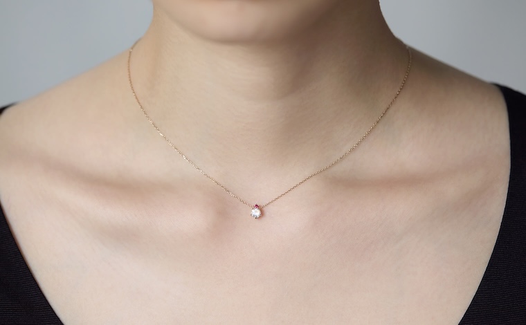 Full Moon Necklace-Spinel