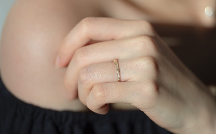 Bias & Milgrain Ring-Bride's