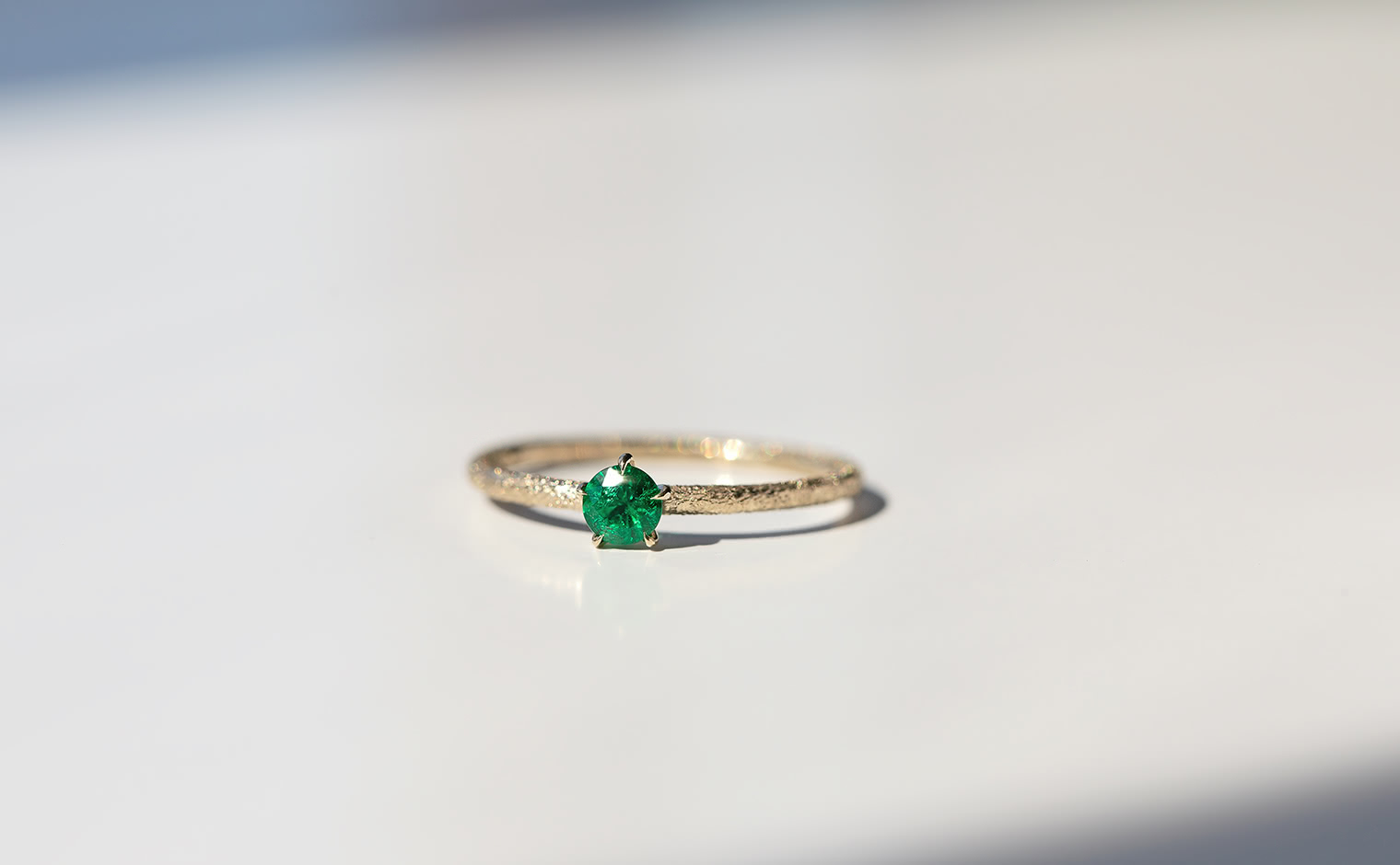 Emerald Stardust Ring