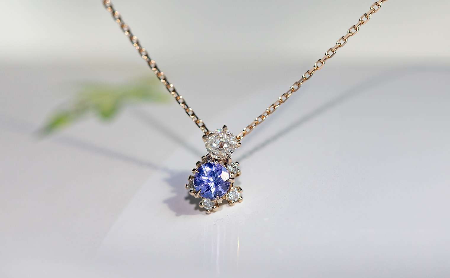 Crest Necklace-Tanzanite