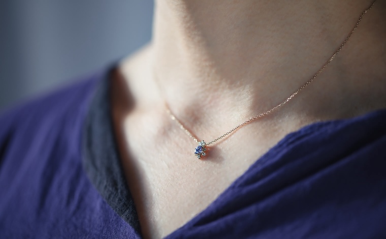 Crest Necklace-Tanzanite