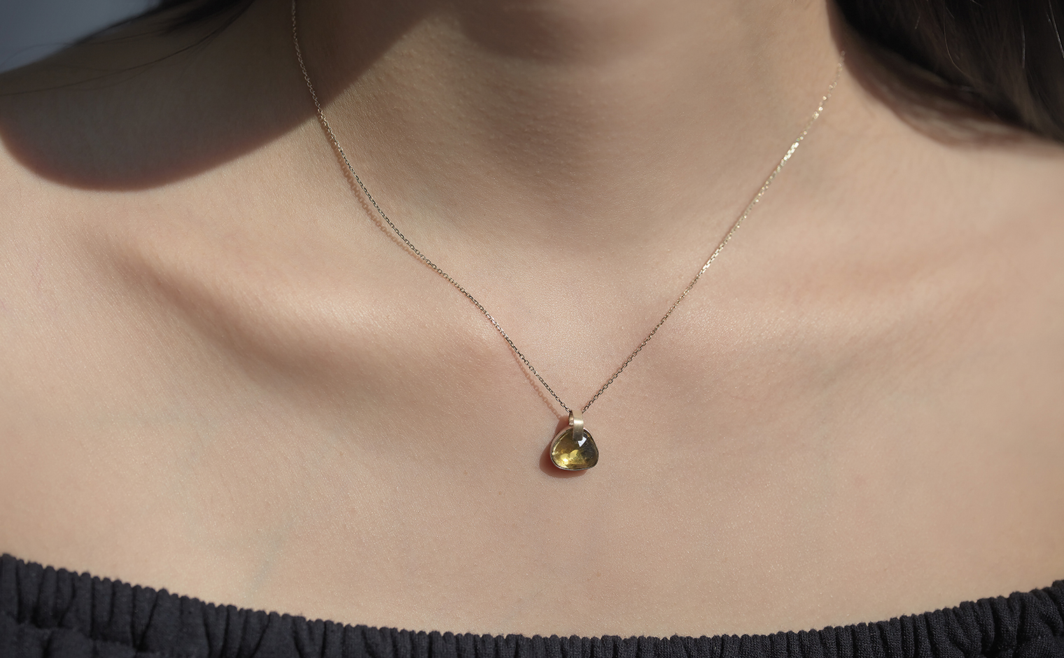 Yellow Tourmaline Necklace