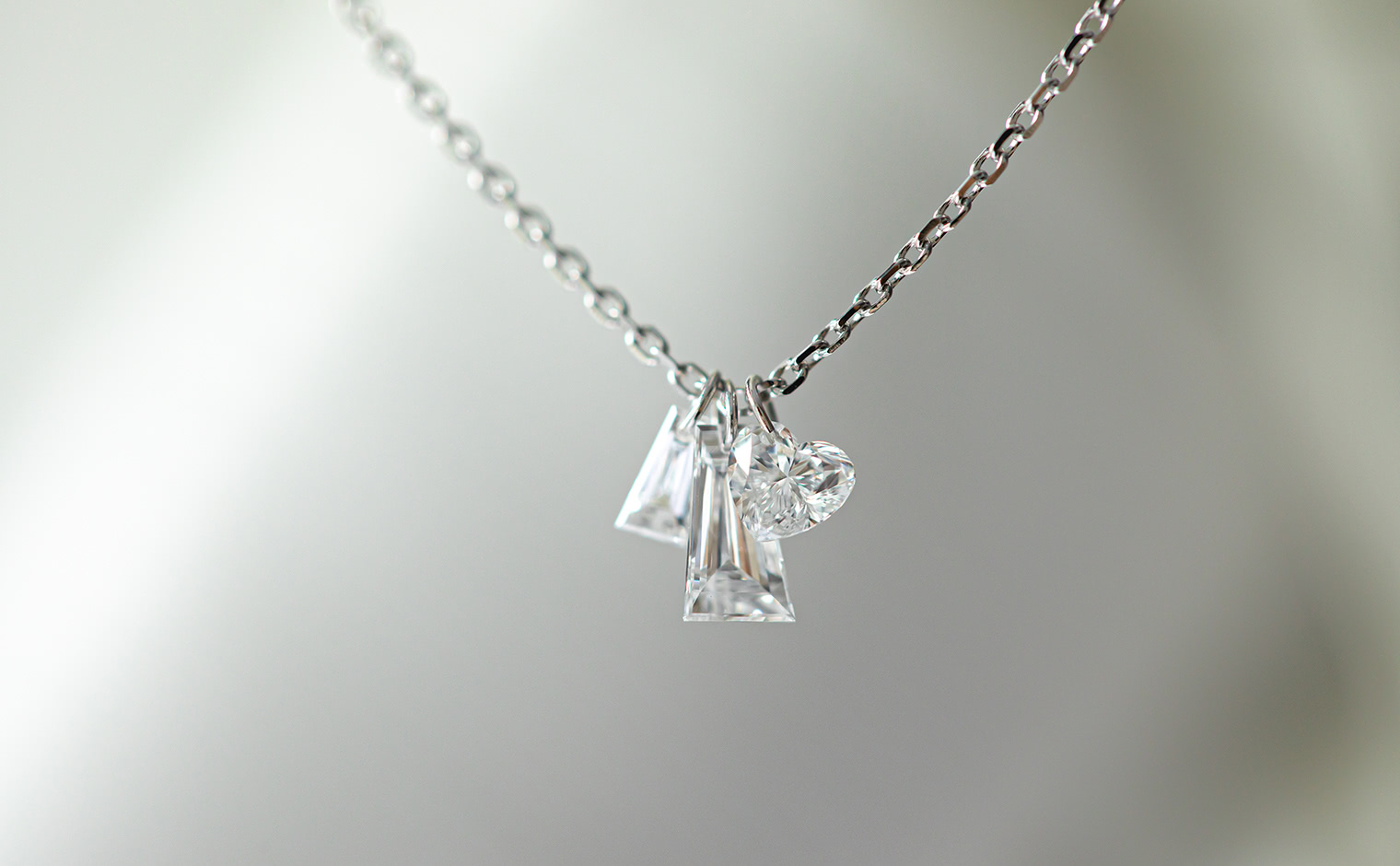 Tassel & Heart Diamond Necklace