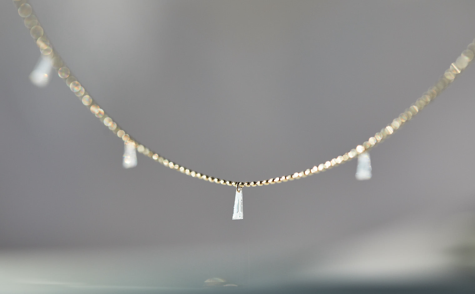 Tapered Diamond Necklace