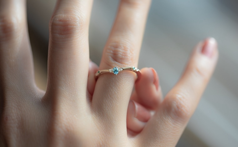 Curved Paraiba Ring