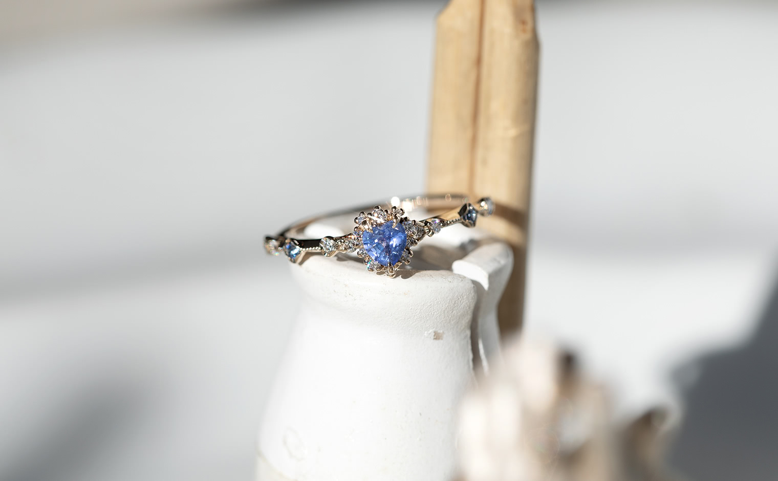 Sapphire Heart Ring