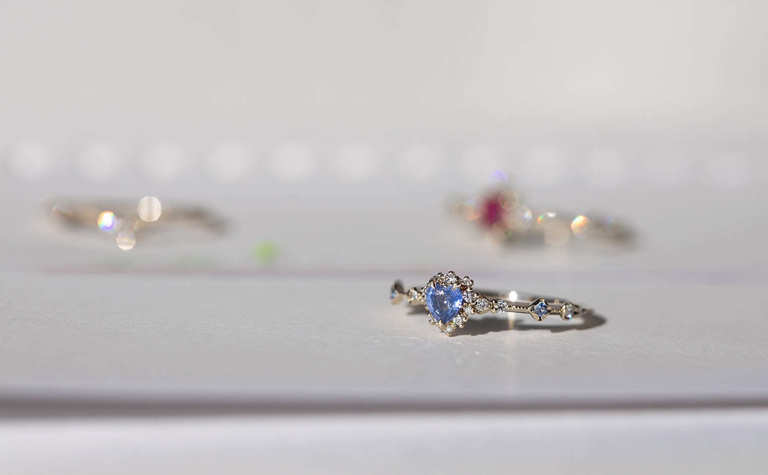 Sapphire Heart Ring