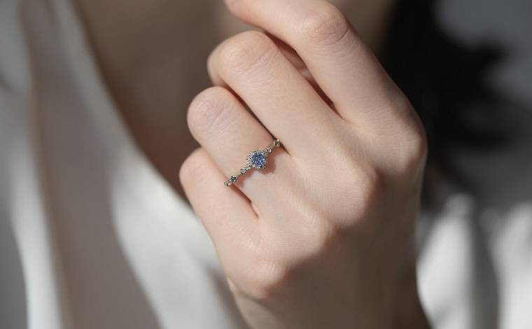 Sapphire Heart Ring