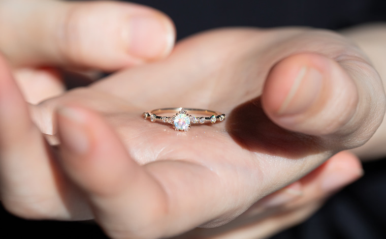 Snowflake Ring-Opal