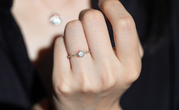 Snowflake Ring-Opal