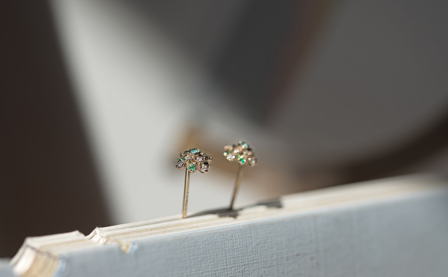 Orchid Studs-Evergreen