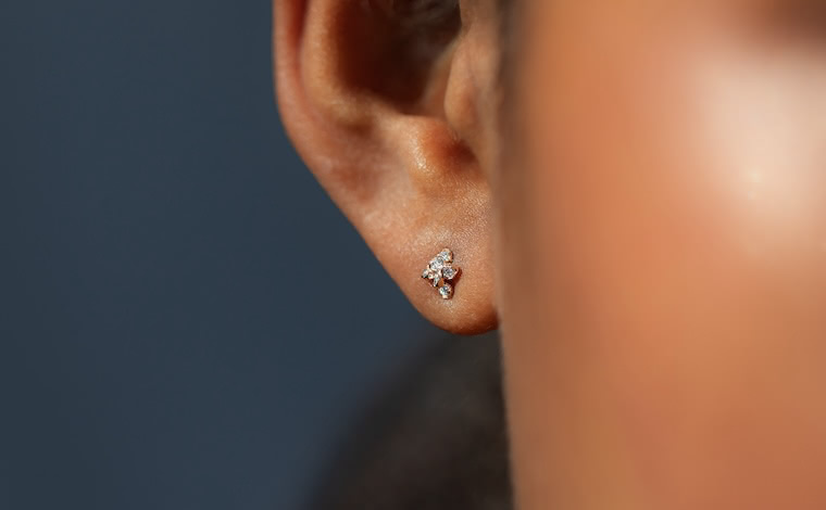 Orchid Studs-Petite