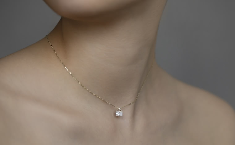 Diamond Handle Necklace