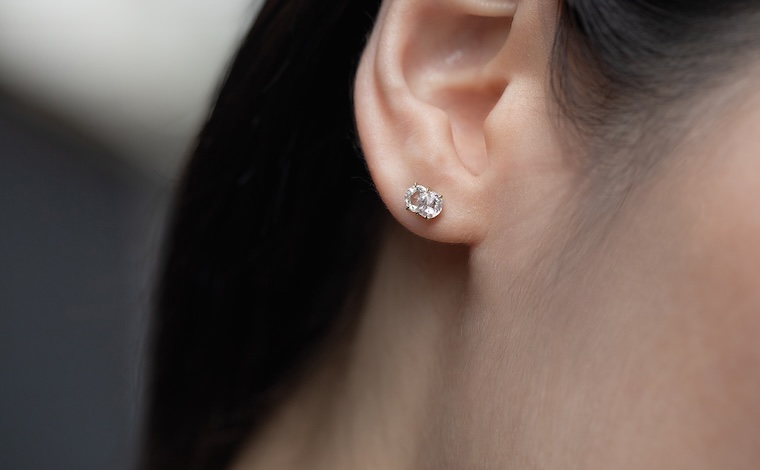 Calyx Studs-Diamond