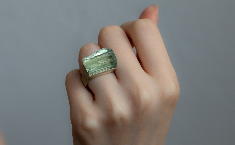 Raw Quartz Ring