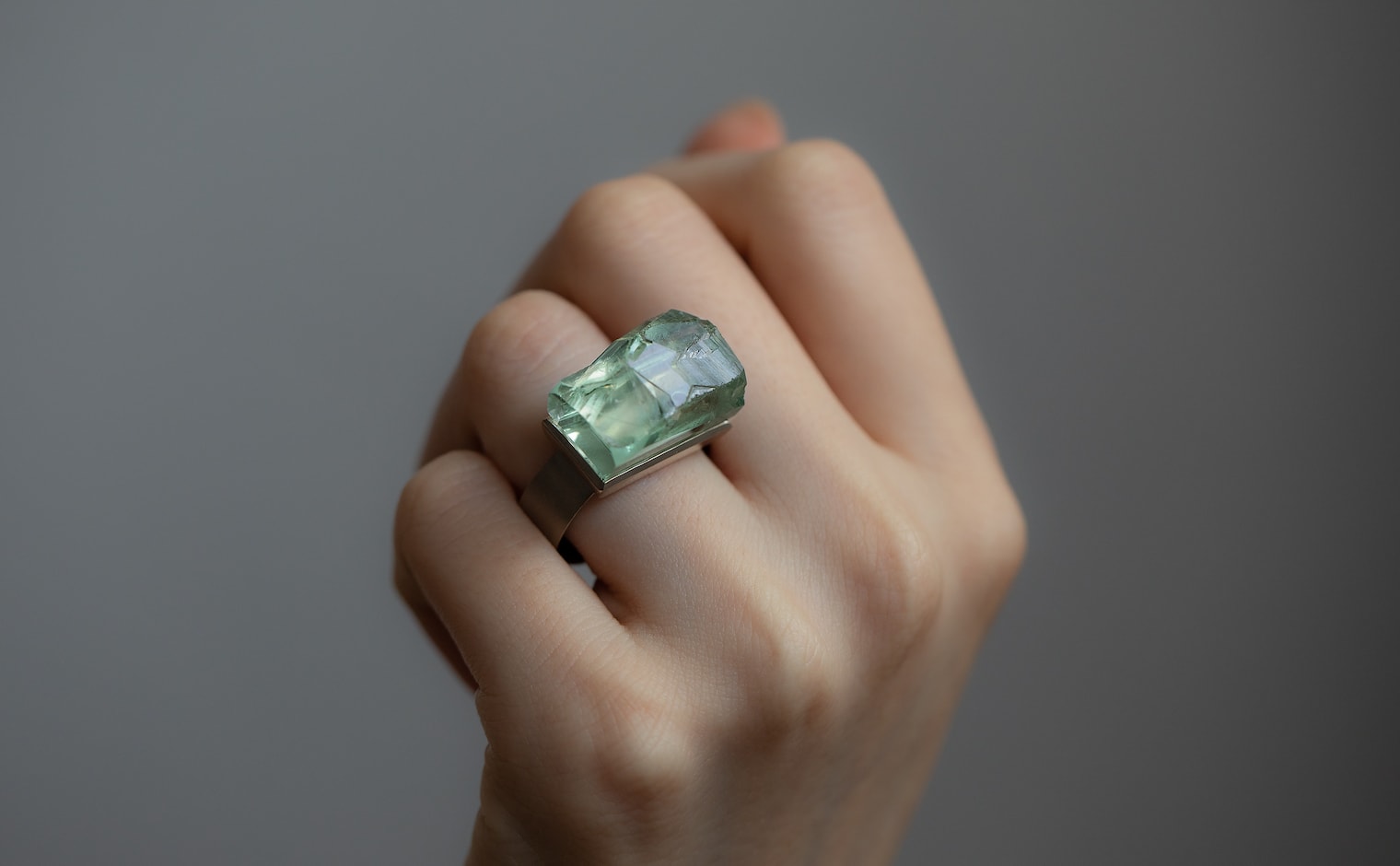 Raw Quartz Ring