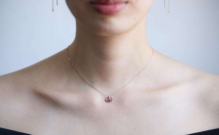Blush Tourmaline Necklace
